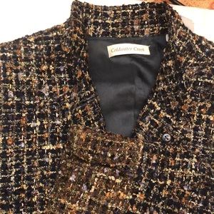 Coldwater Creek beautiful multi hued woven jacket